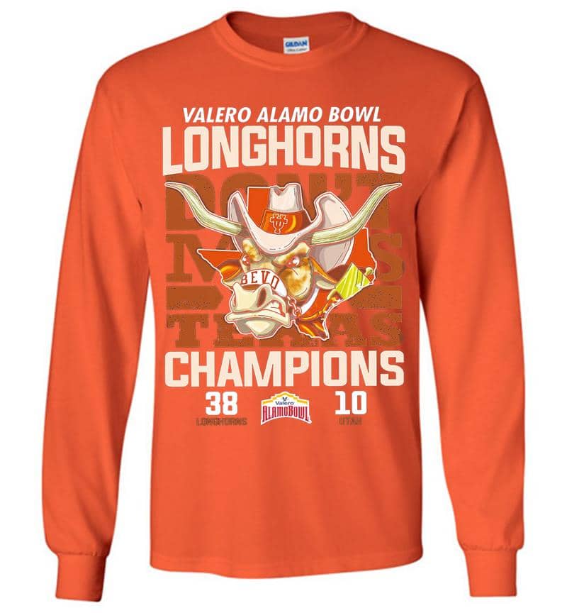 Inktee Store - Texas Longhorns Football Champions Valero Alamo Bowl Dont Miss Texas Long Sleeve T-Shirt Image