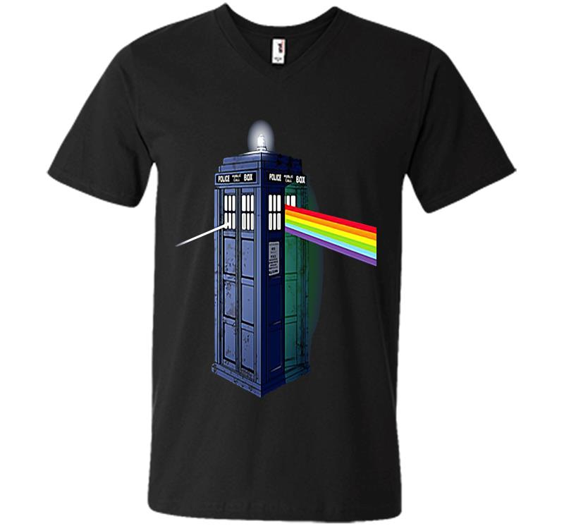 The Doctor Who Tadis And Pink Floyd Progressive Rock Band V-Neck T-Shirt