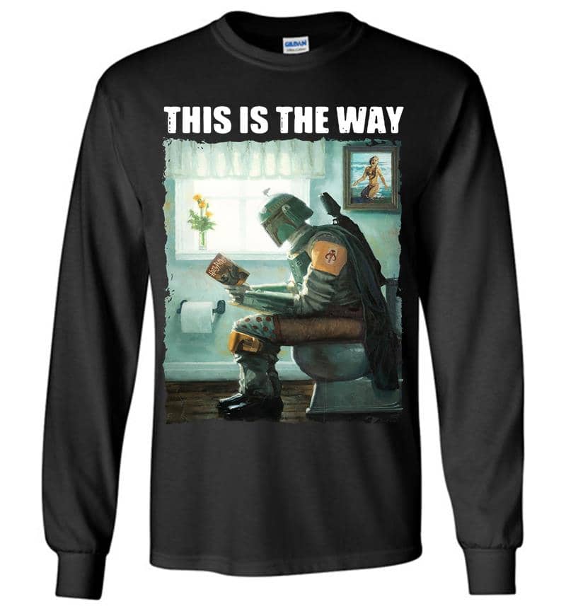 The Mandalorian Read Harry Potter This Is The Way Long Sleeve T-Shirt