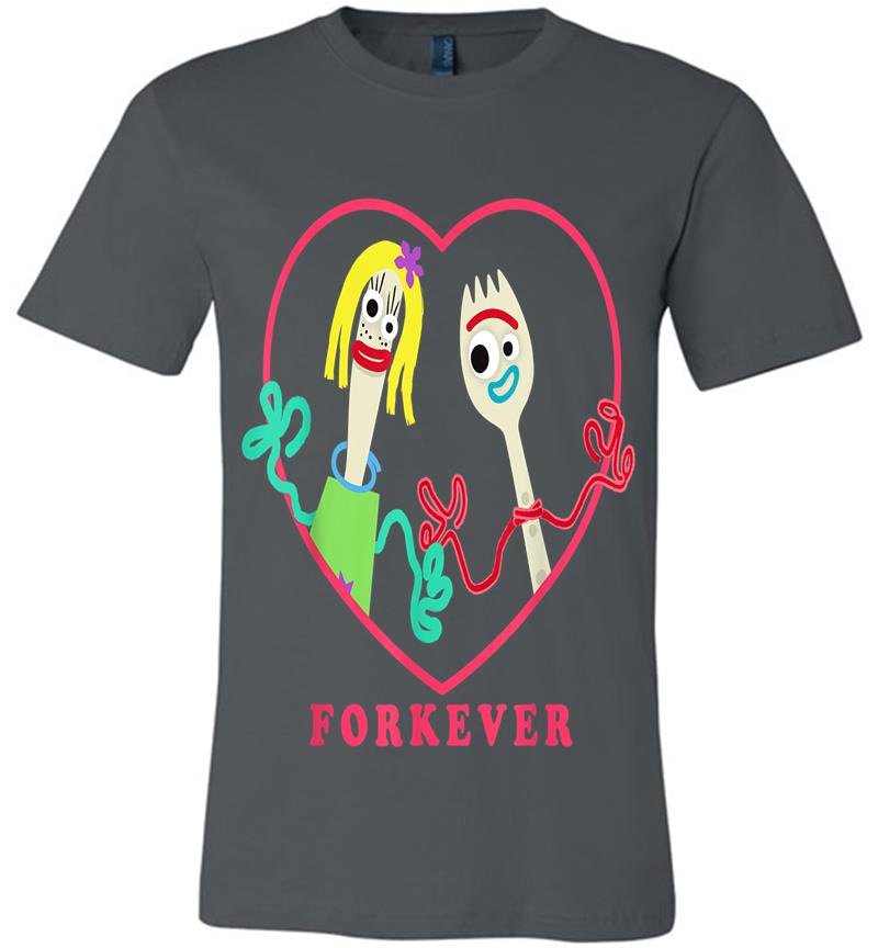 Toy Story 4 Forky And Girlfriend Forkever Valentine'S Day Premium T-Shirt