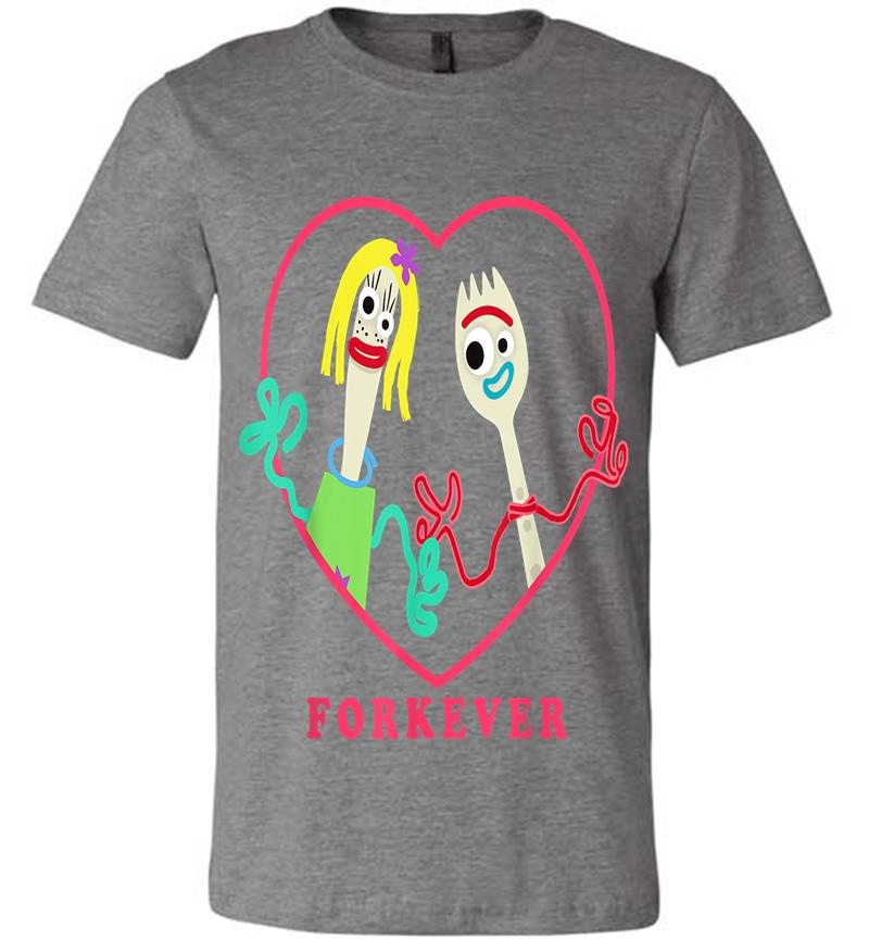 Inktee Store - Toy Story 4 Forky And Girlfriend Forkever Valentine'S Day Premium T-Shirt Image