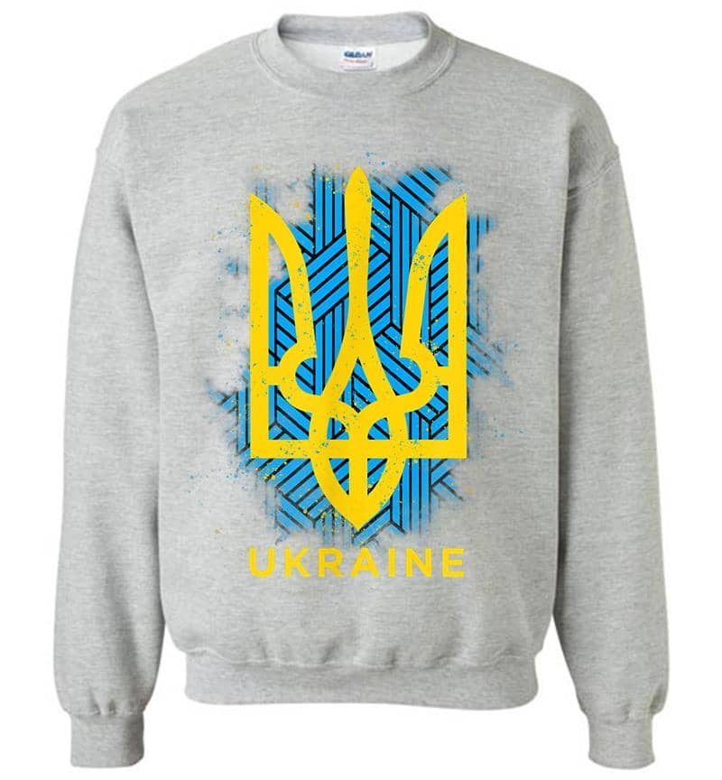 Inktee Store - Ukraine Flag Symbol Sweatshirt Image