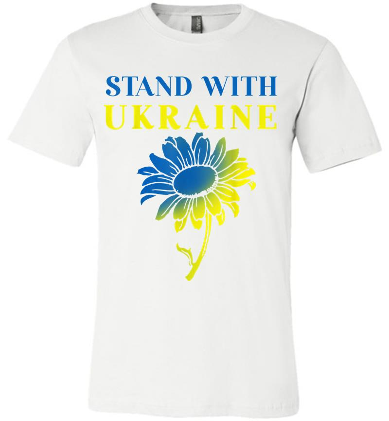 Inktee Store - Ukraine Sunflower Premium T-Shirt Image