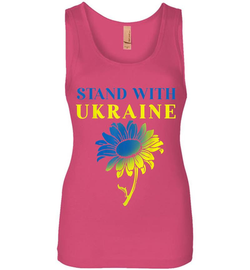 Inktee Store - Ukraine Sunflower Women Jersey Tank Top Image