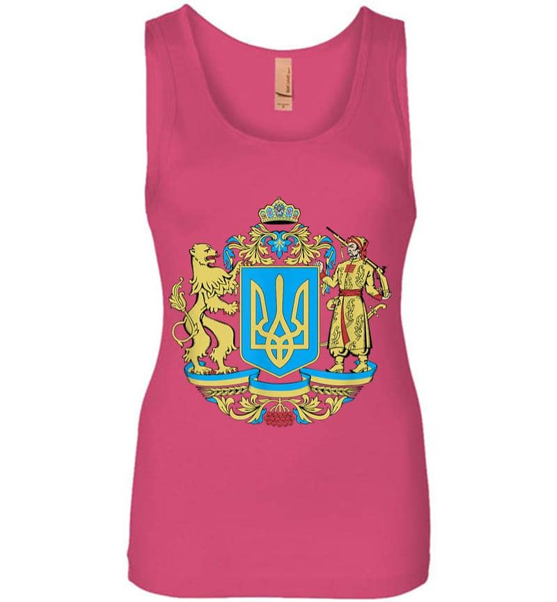 Inktee Store - Ukrainian Symbols Ukraine Flag Gift For Ukrainians Women Jersey Tank Top Image