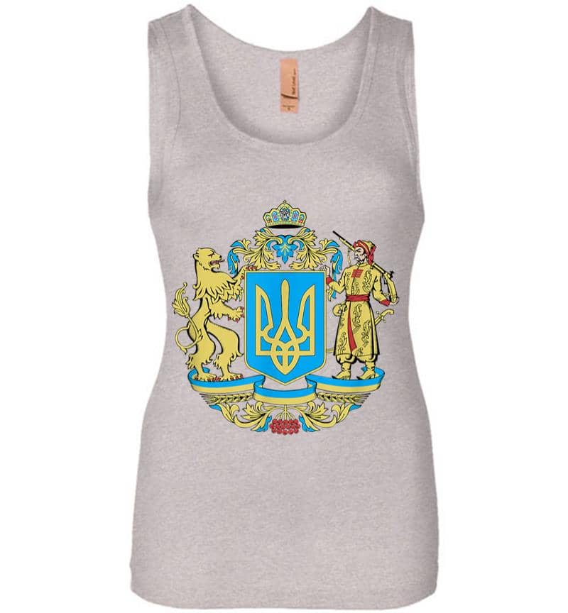 Inktee Store - Ukrainian Symbols Ukraine Flag Gift For Ukrainians Women Jersey Tank Top Image