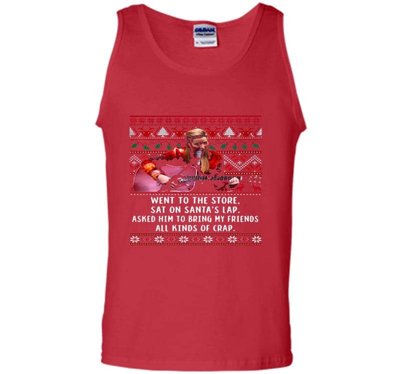 Inktee Store - Ursula Buffay Phoebe’s Christmas Went To The Store Sat On Santa’s Lap Mens Tank Top Image