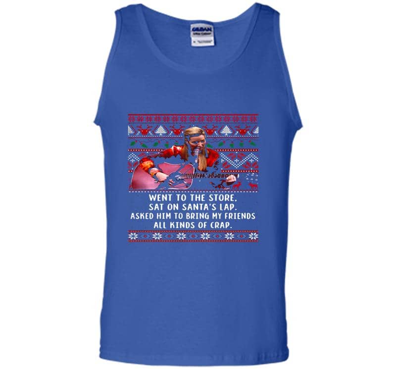 Inktee Store - Ursula Buffay Phoebe’s Christmas Went To The Store Sat On Santa’s Lap Mens Tank Top Image