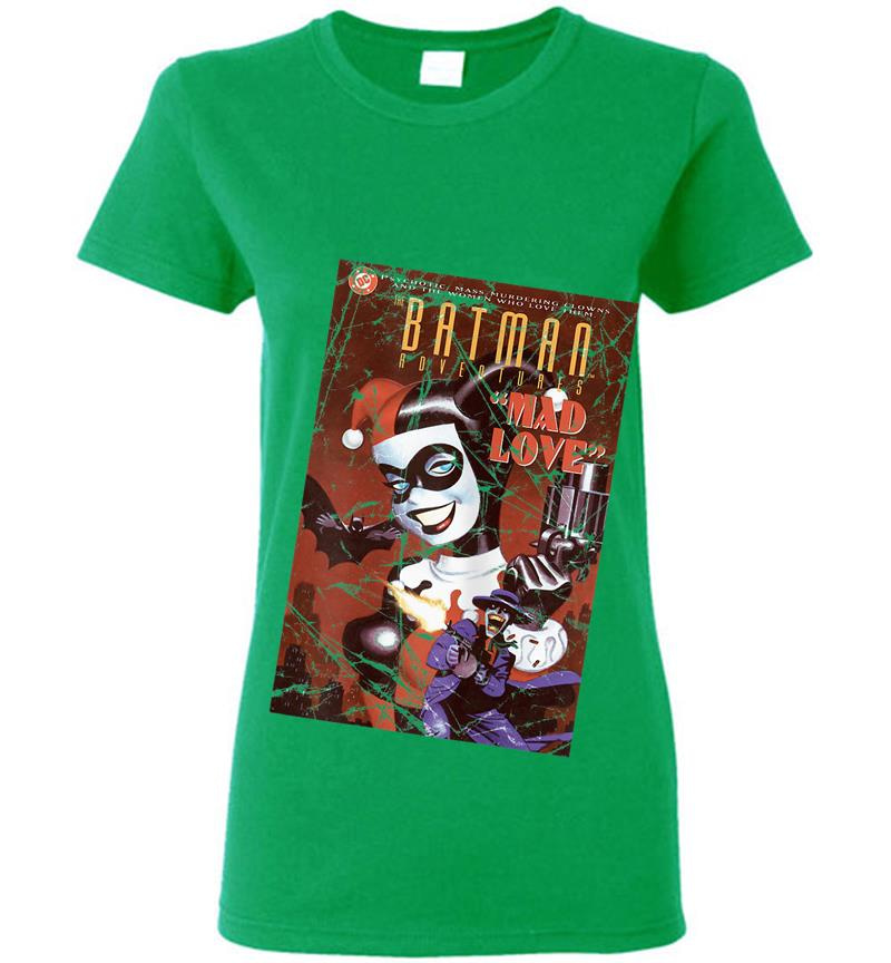 Inktee Store - Us Dc Harley Quinn Cover Mad Love Womens T-Shirt Image