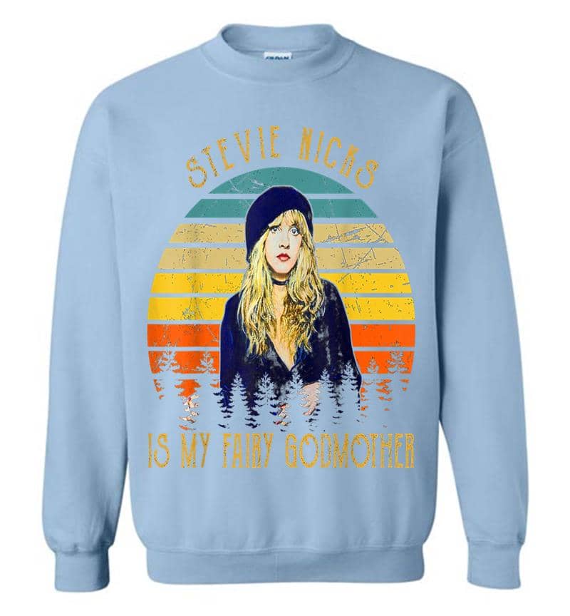 Inktee Store - Vintage Stevies Nicks Funny Music Is My Fairy Godmother Sweatshirt Image