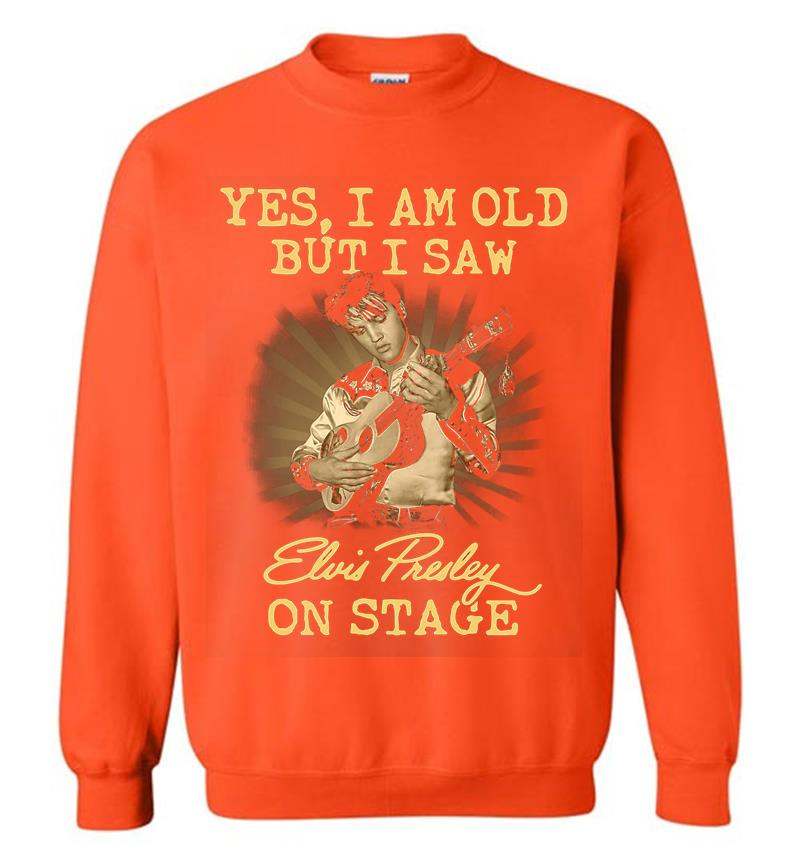 Inktee Store - Yes I Am Old But I Saw Elvis Presley On Stage Sweatshirt Image