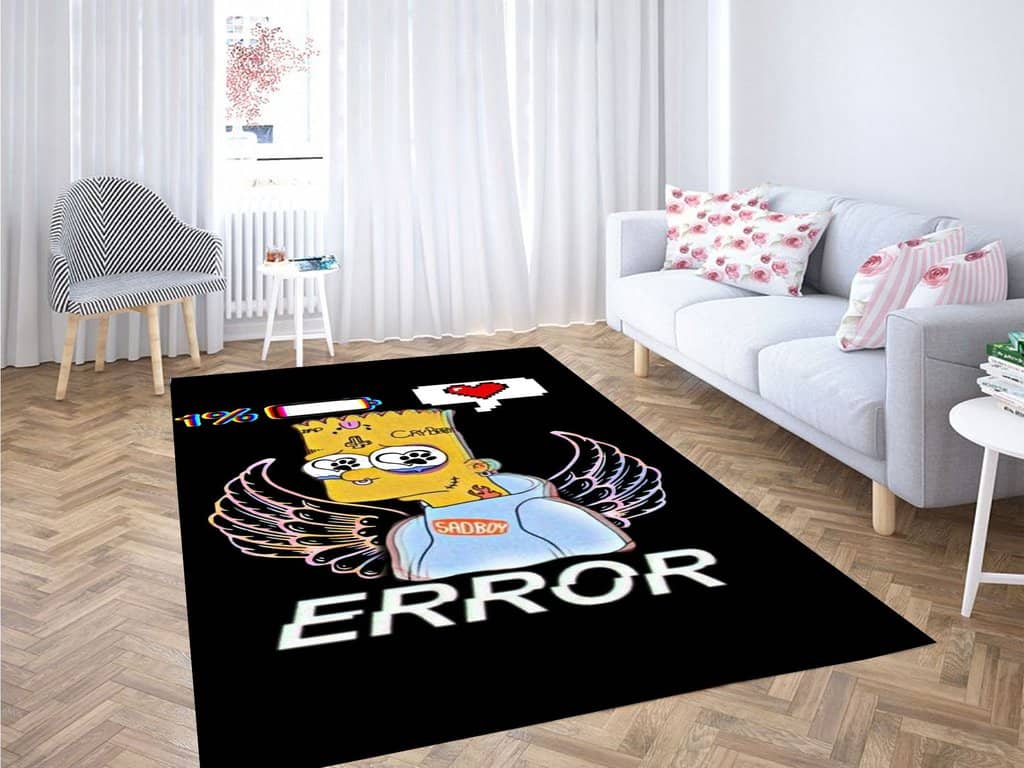 Bart Simpson Sad Living Room Modern Carpet Rug