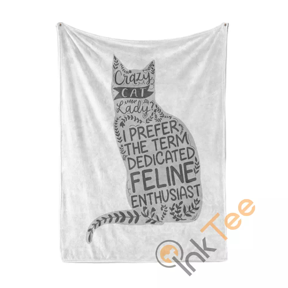 Crazy Cat Lady N259 Fleece Blanket