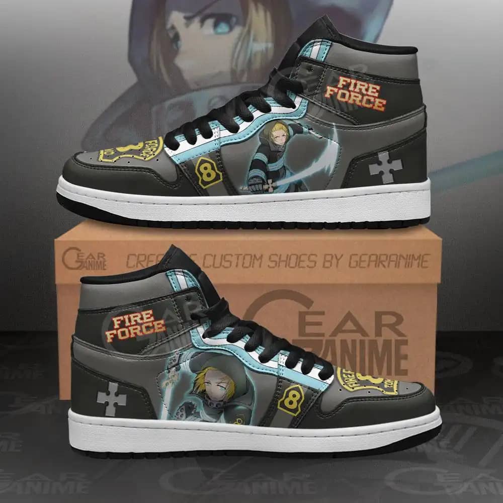 Fire Force Arthur Boyle Sneakers Custom Anime Air Jordan Shoes
