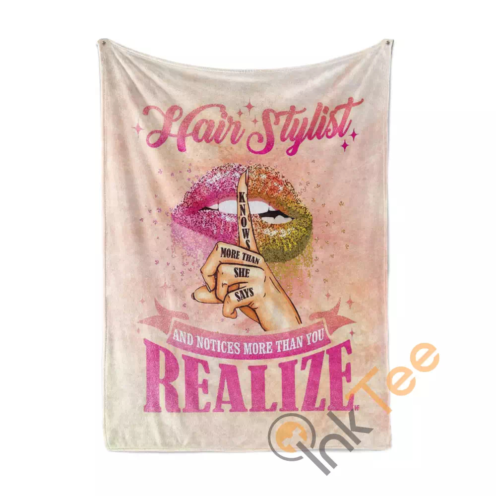 Hairstylist Knows More Than She Says N221 Fleece Blanket