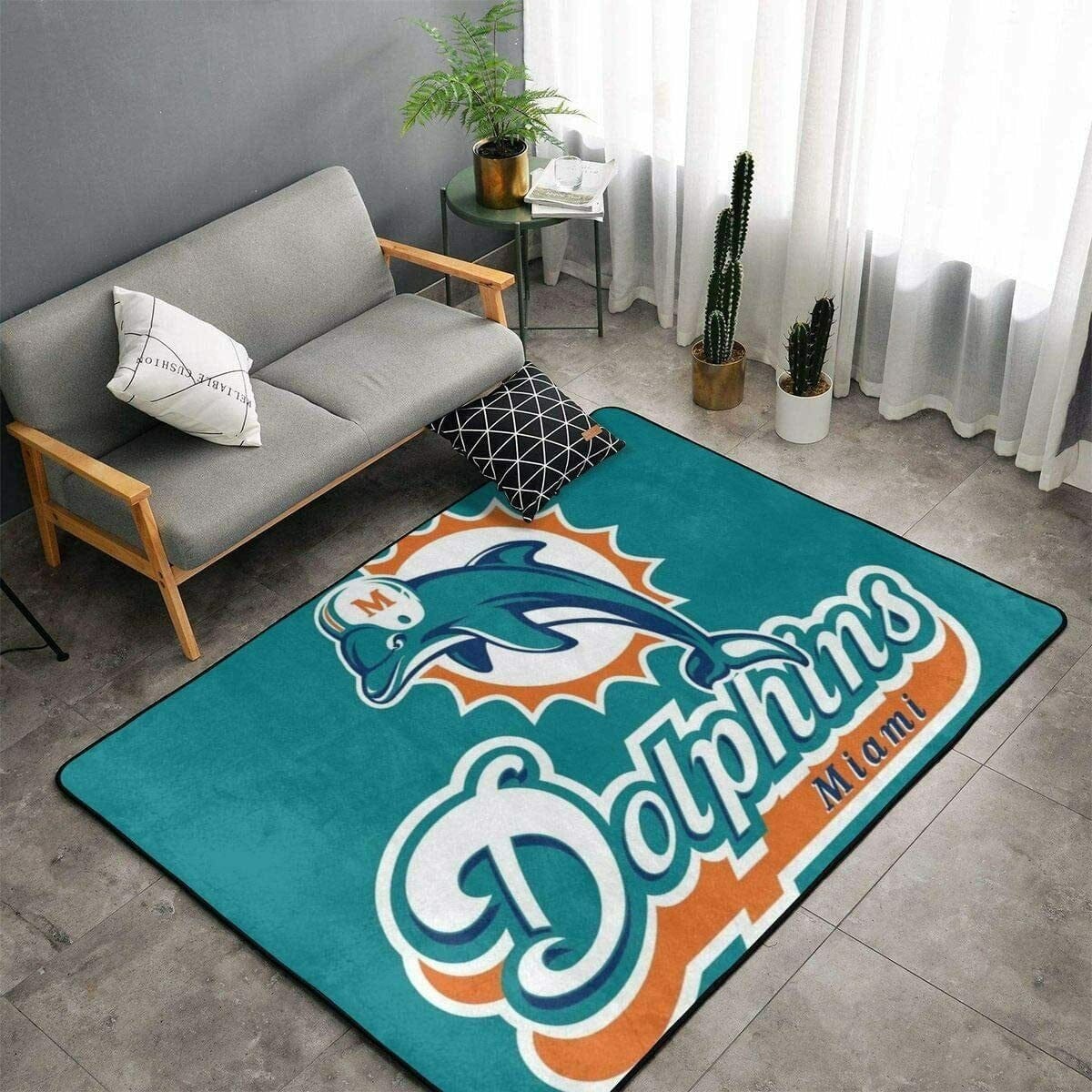 Miami Dolphins Nfl Family Decorative Floor Rug
