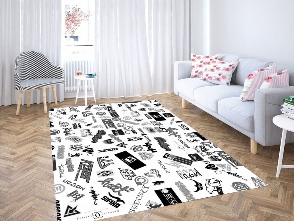 Skateboard Brand Living Room Modern Carpet Rug