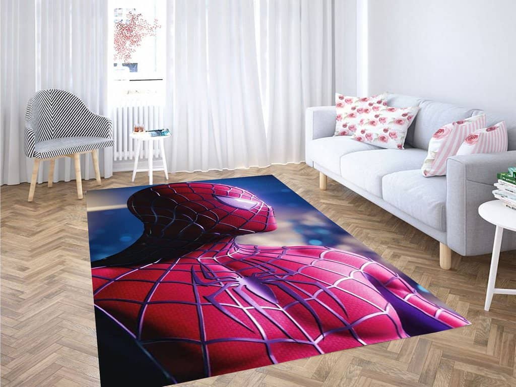 Spider-Man Wallpaper Living Room Modern Carpet Rug