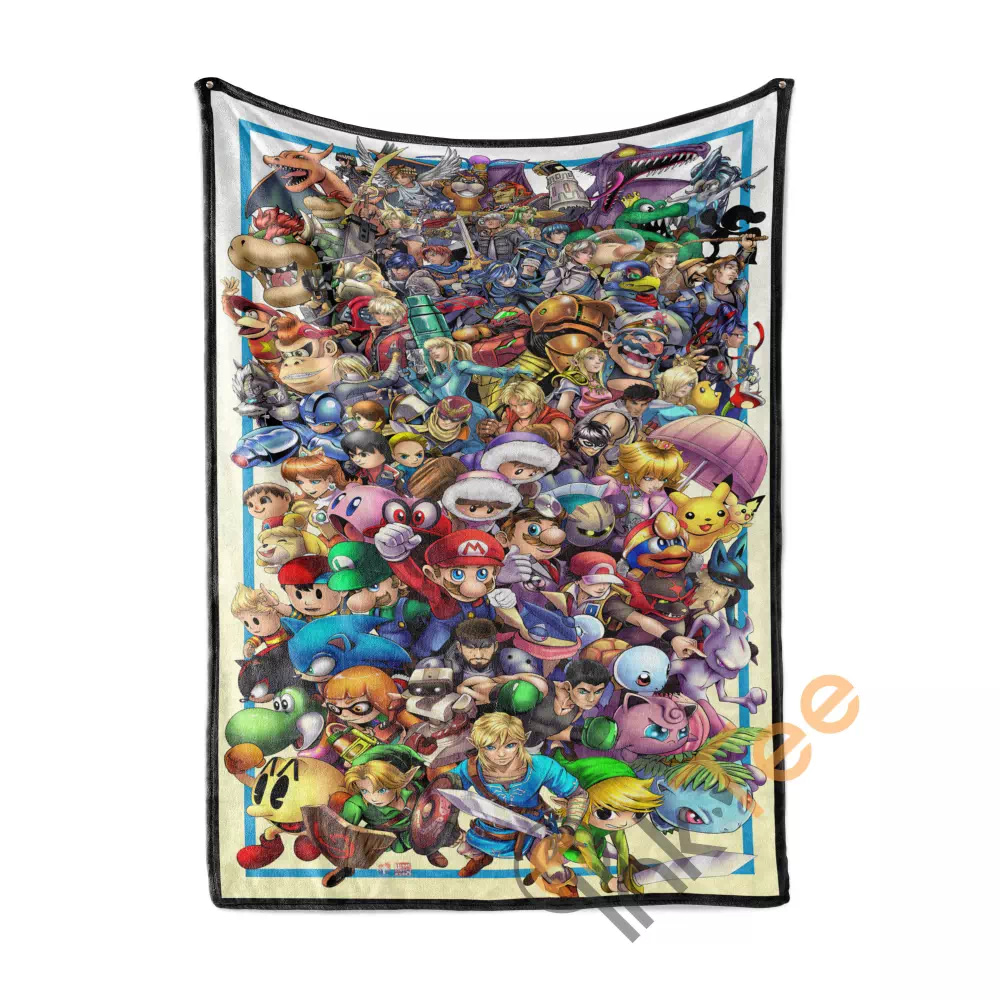 Super Smash Bros. Ultimate Area Amazon Best Seller Sku 3044 Fleece Blanket