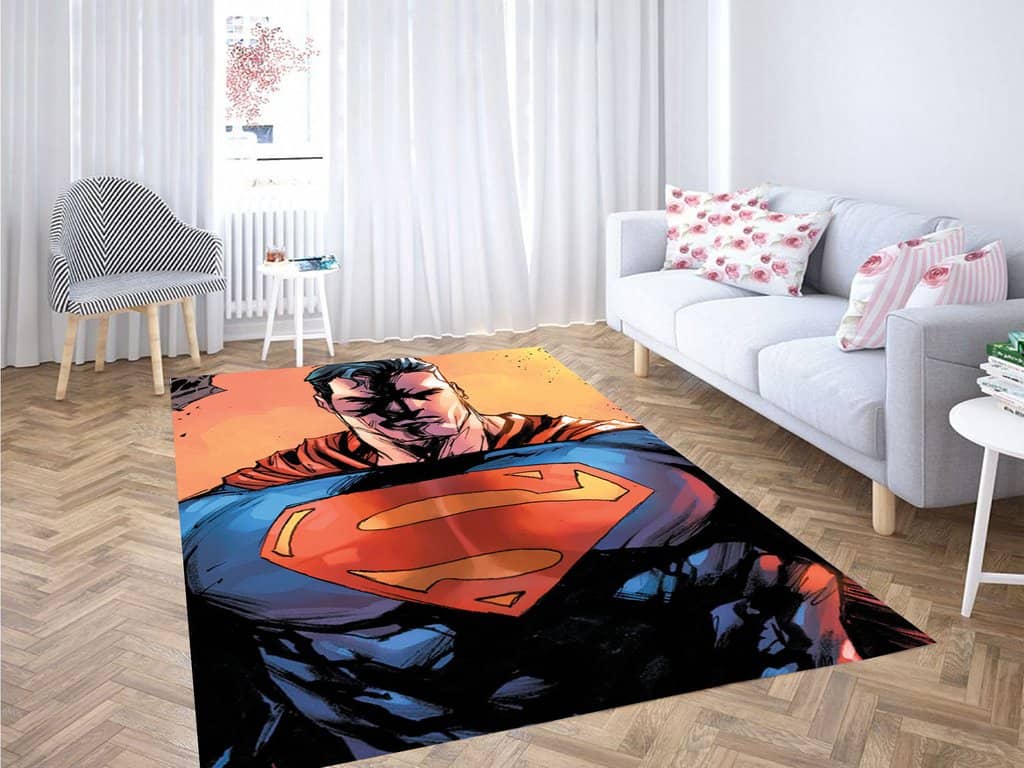 Superman Comic Living Room Modern Carpet Rug