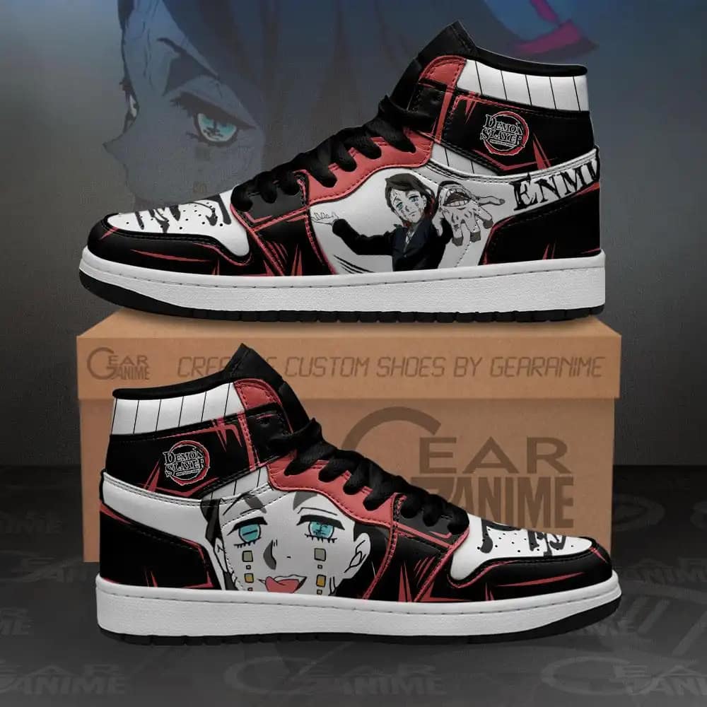 Tamio Enmu Sneakers Demon Slayer Anime Air Jordan Shoes