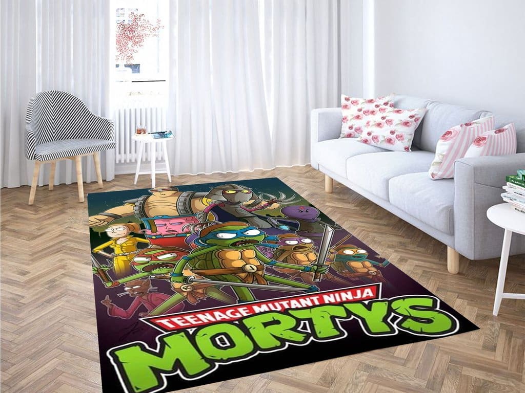 Teenage Mutant Ninja Turtles Wallpaper Living Room Modern Carpet Rug