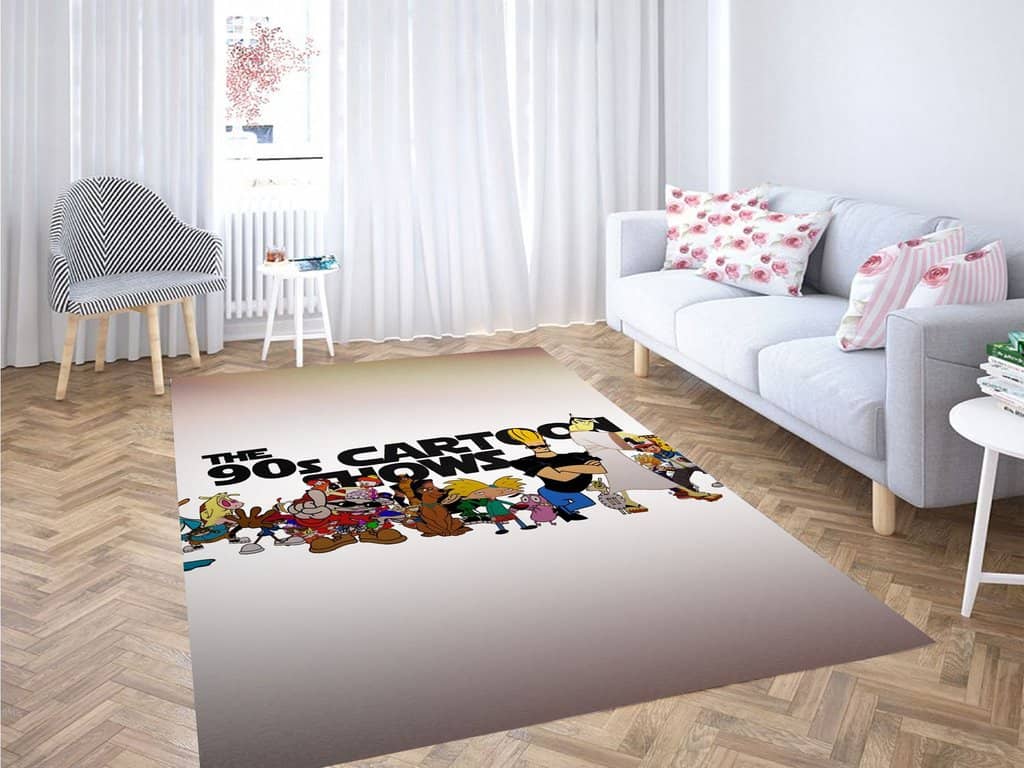 The 90S Cartoon Shows Living Room Modern Carpet Rug