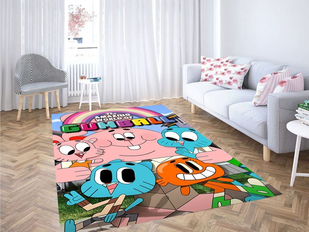 The Amazing World Of Gumball Happy Living Room Modern Carpet Rug