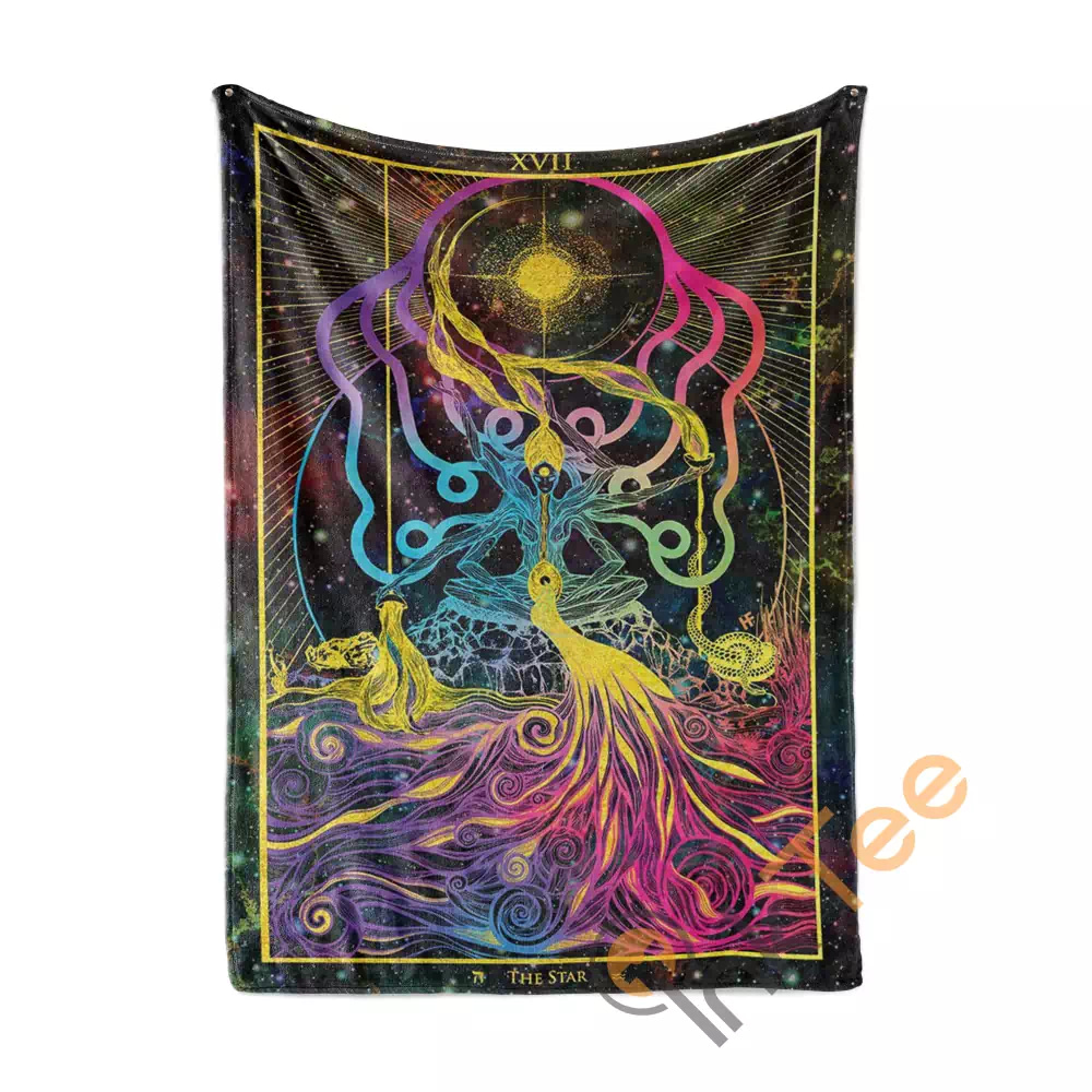 The Star Arcana Tarot Art N57 Fleece Blanket