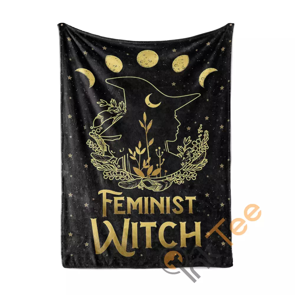 Witch Wicca Feminist Witch N12 Fleece Blanket
