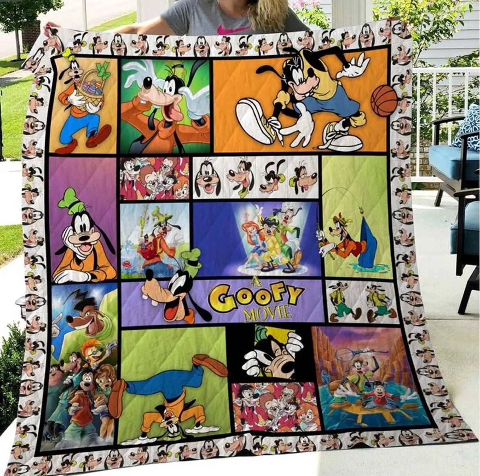 A Goofy Movie Blanket Gift For Fans Cartoon Movie Quilt
