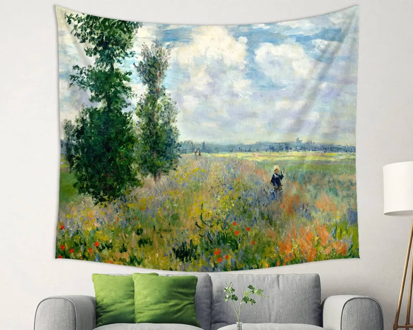 A Heaven In A Wild Flower Backdrop Art Decor Tapestry