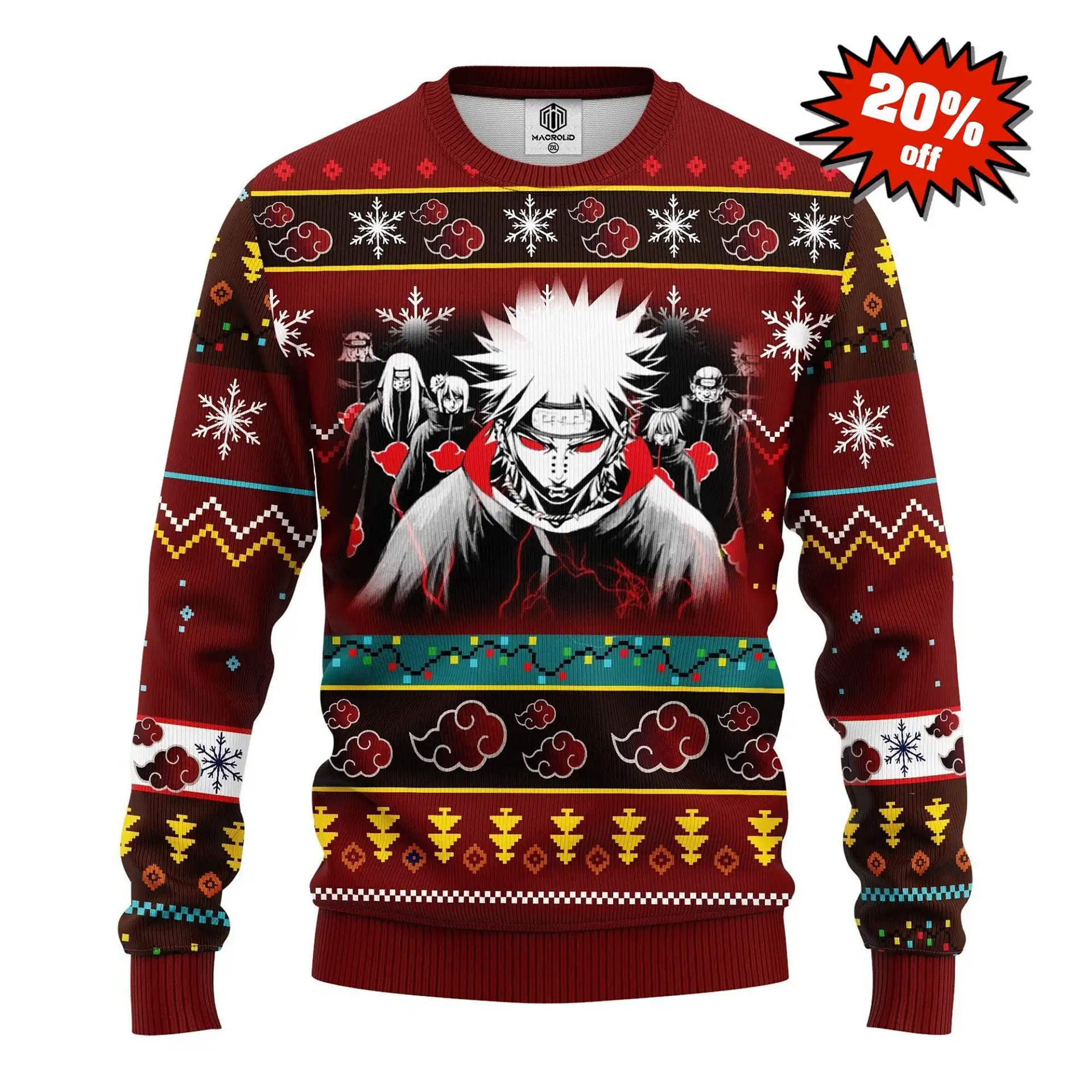 Akatsuki Members Xmas Knitted Best Holiday Gifts Ugly Sweater