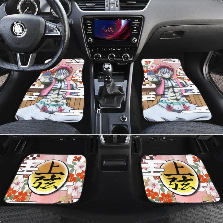 Inktee Store - Akaza Custom Demon Slayer Anime Car Floor Mats Image