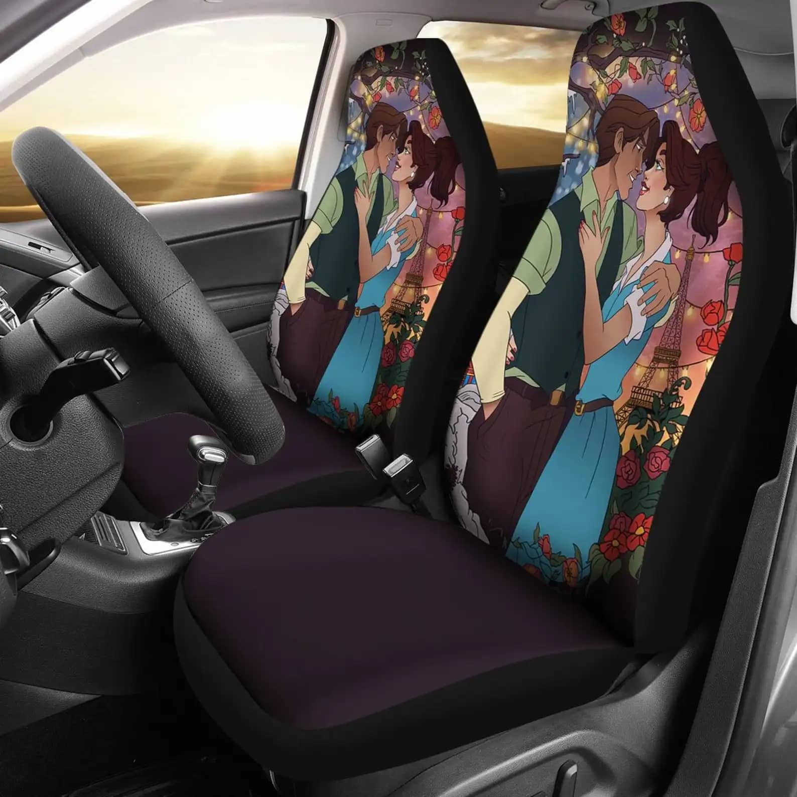 Anastasia And Dimitri For Fan Disney Cartoon Car Seat Covers