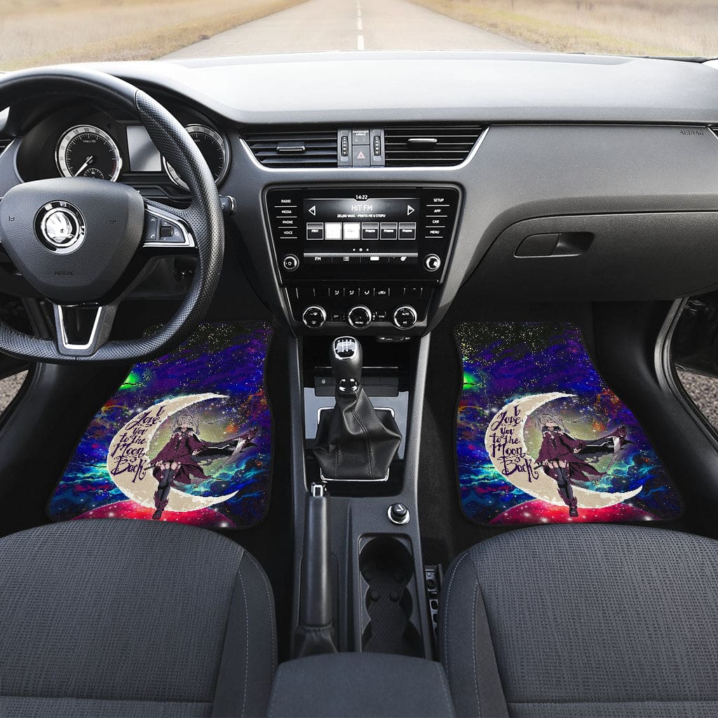Inktee Store - Anime Girl Soul Eater Love You To The Moon Galaxy Car Floor Mats Image