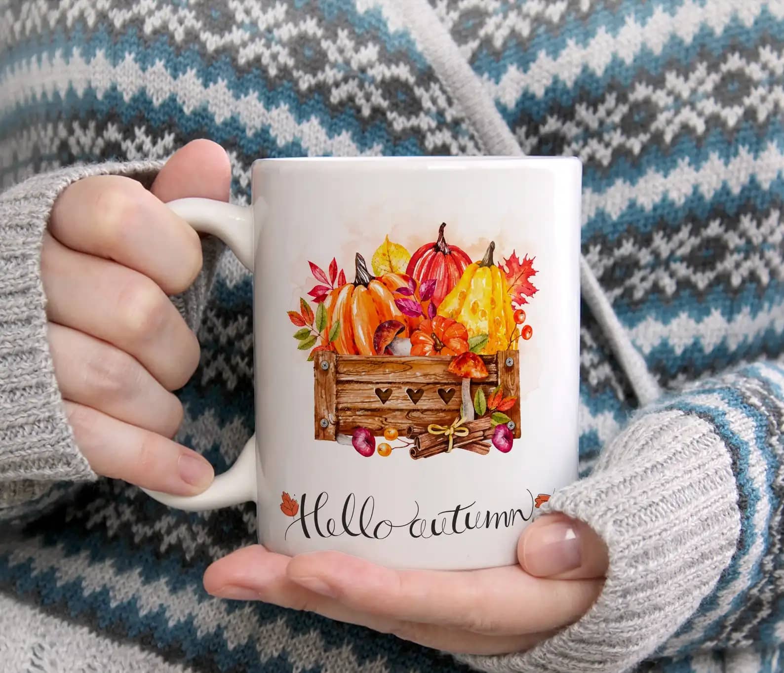 Autumn Leaves Don’t Fall They Fly Gift Idea Mug