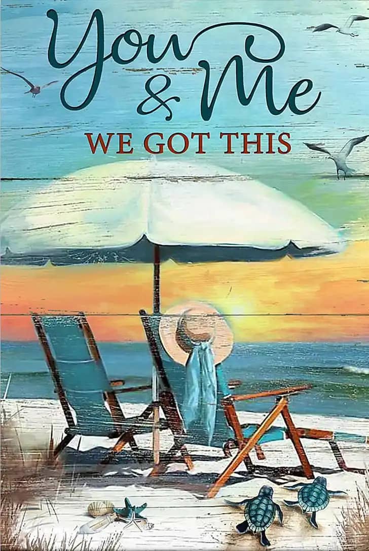 Beach You And Me We Got This Poster