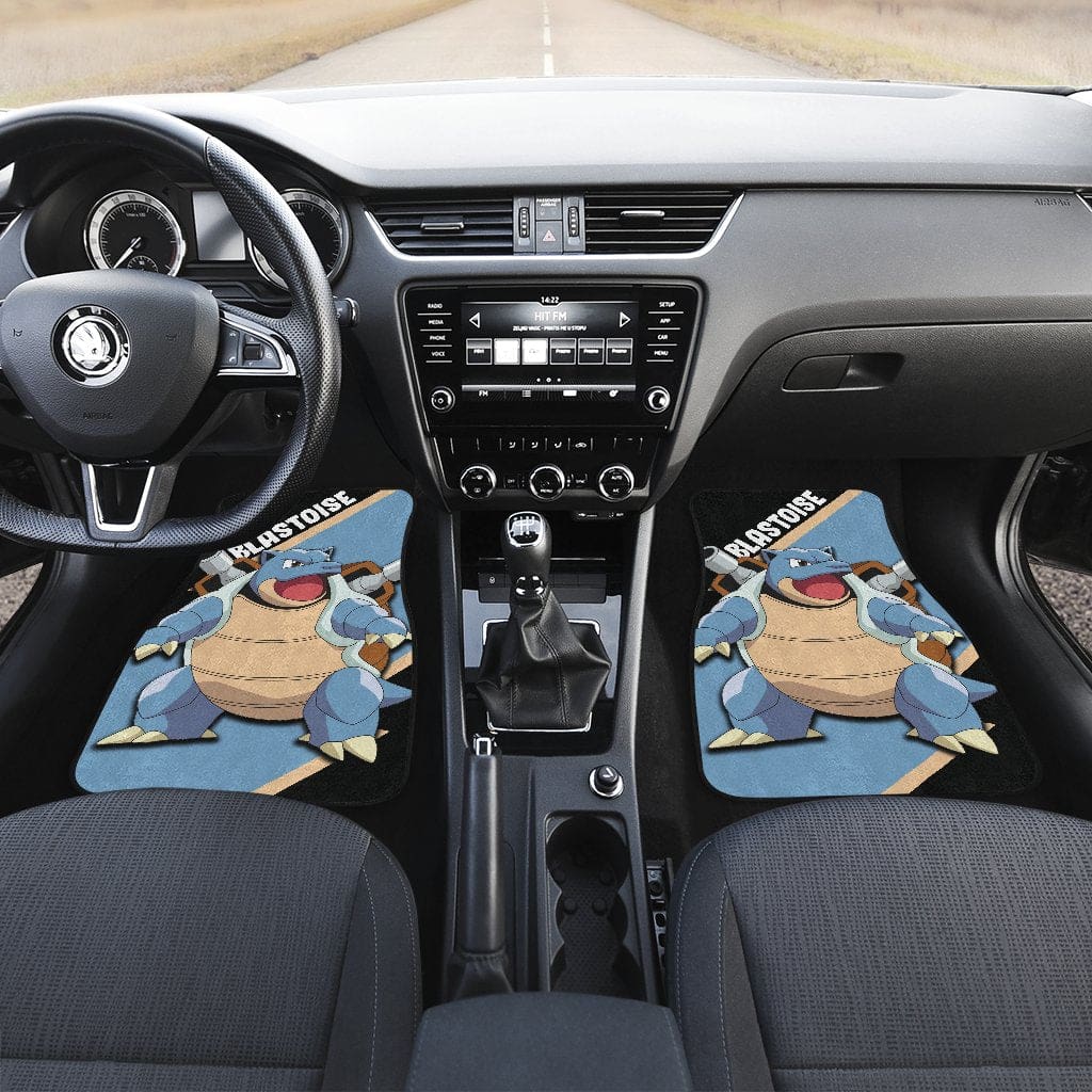 Inktee Store - Blastoise Custom Anime Pokemon Interior Accessories Car Floor Mats Image
