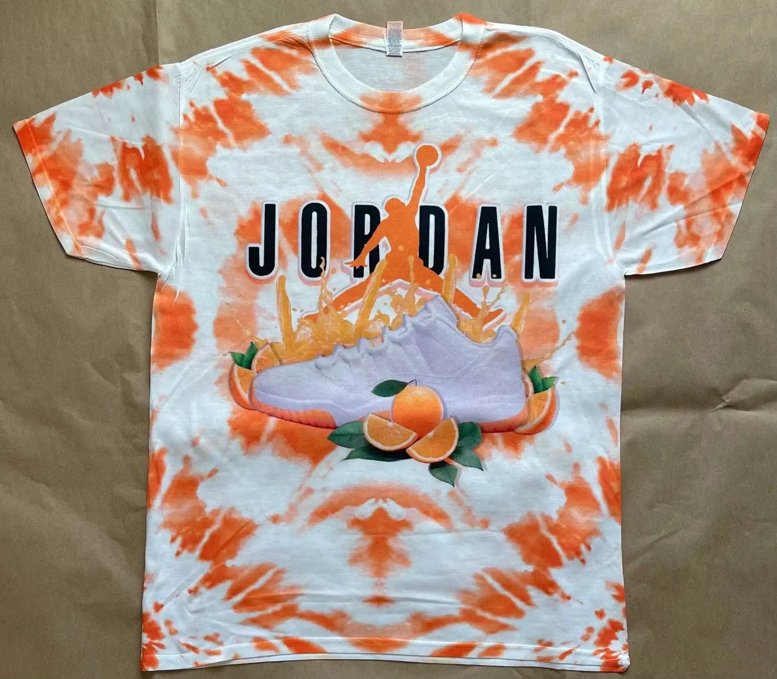 Citrus Blossom Patchy Shirt Jordan Shoes Custom 3D All Over Print T-Shirt