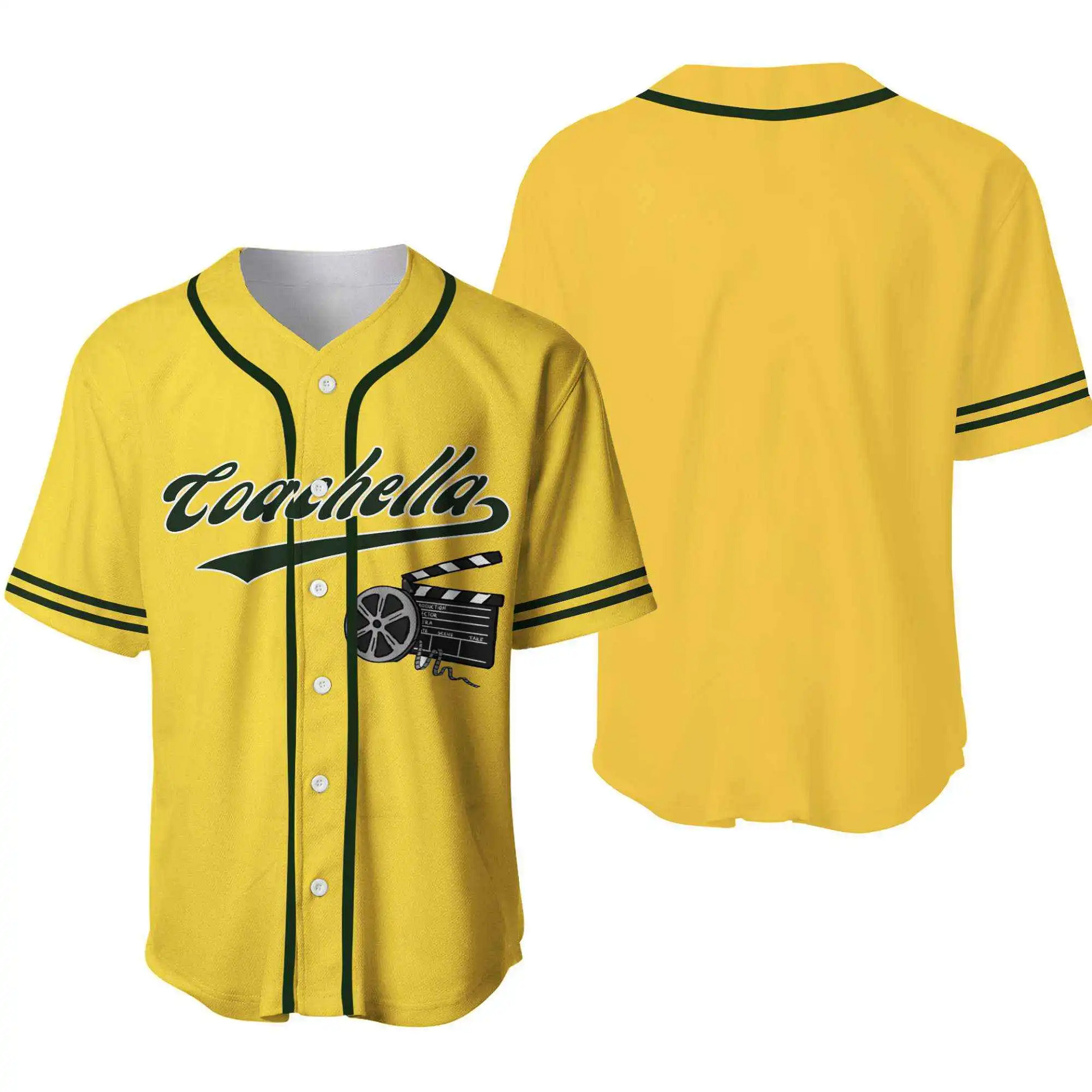 Coachella And Film Logo Baseball Jersey