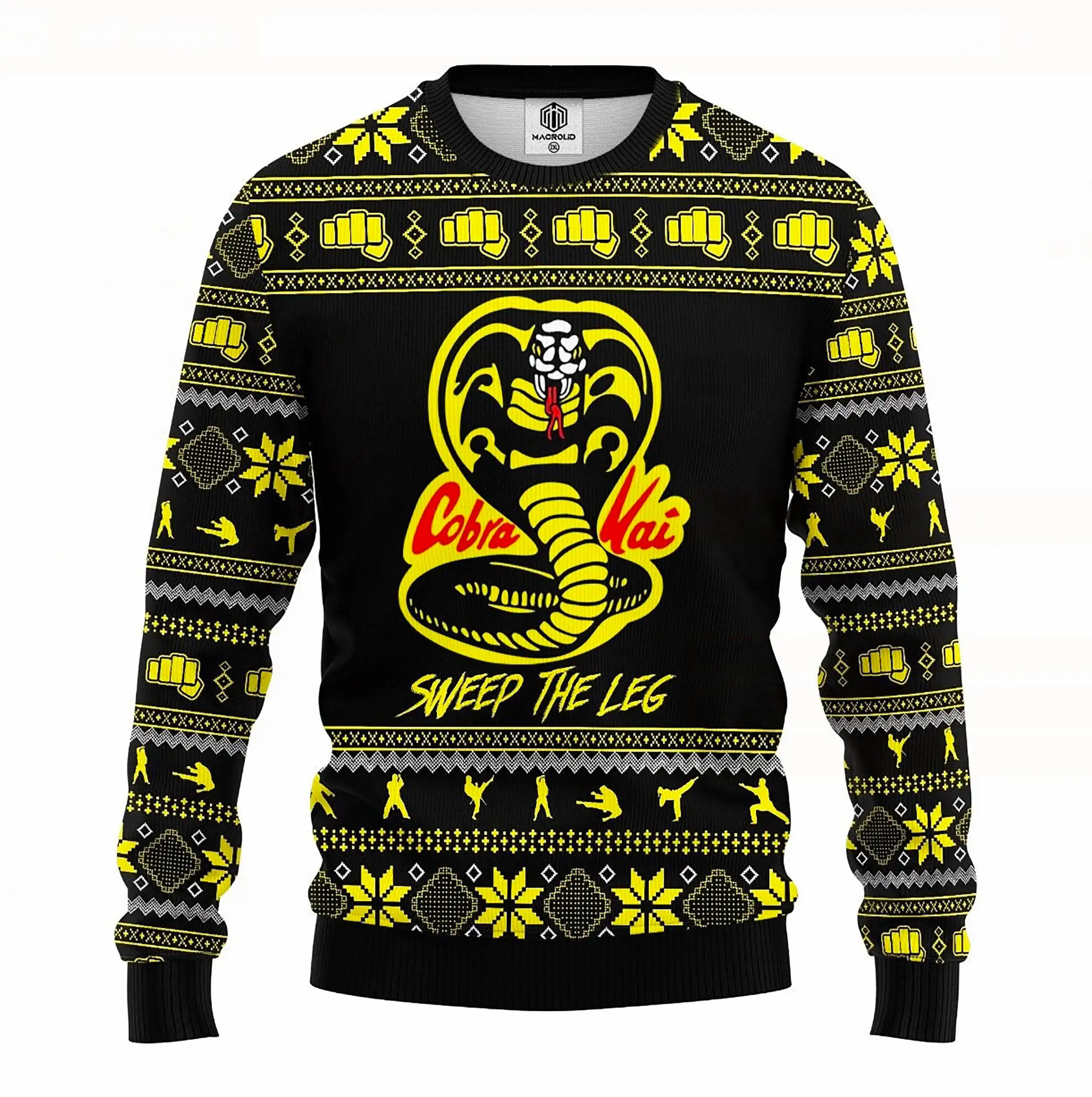 Cobra Kai Knitted Xmas Best Holiday Gifts Ugly Sweater