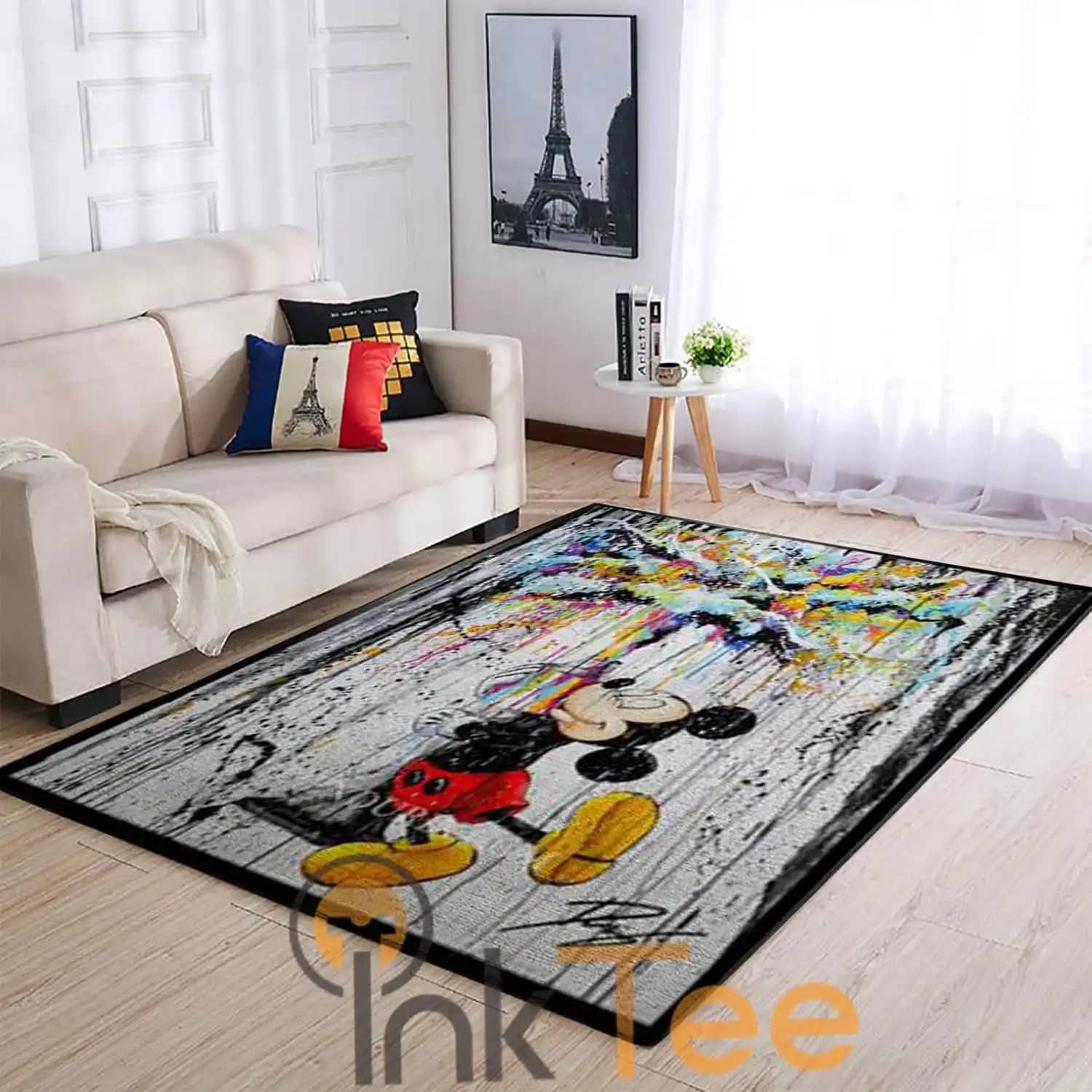 Colorful Mickey Mouse Living Room Area Amazon Sku 4084 Rug