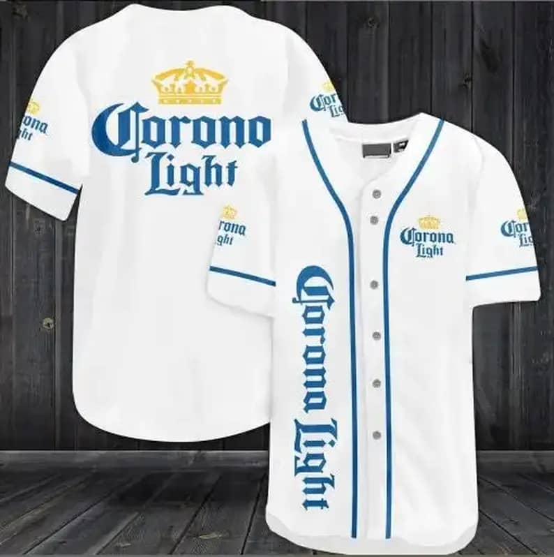 Corona Light Beer Party Custom Baseball Jersey