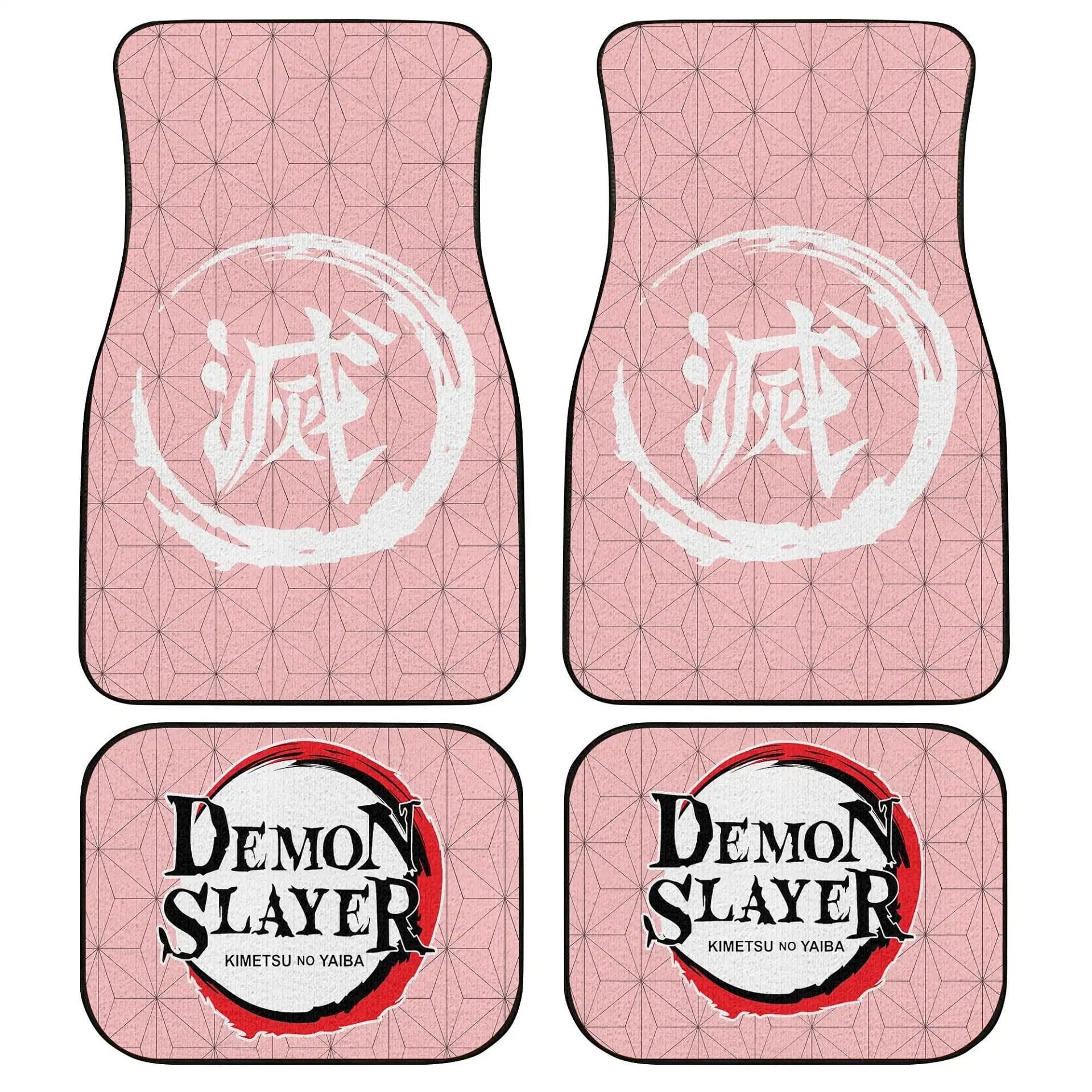 Demon Slayers Anime Nezuko Kamado Pattern Car Floor Mats