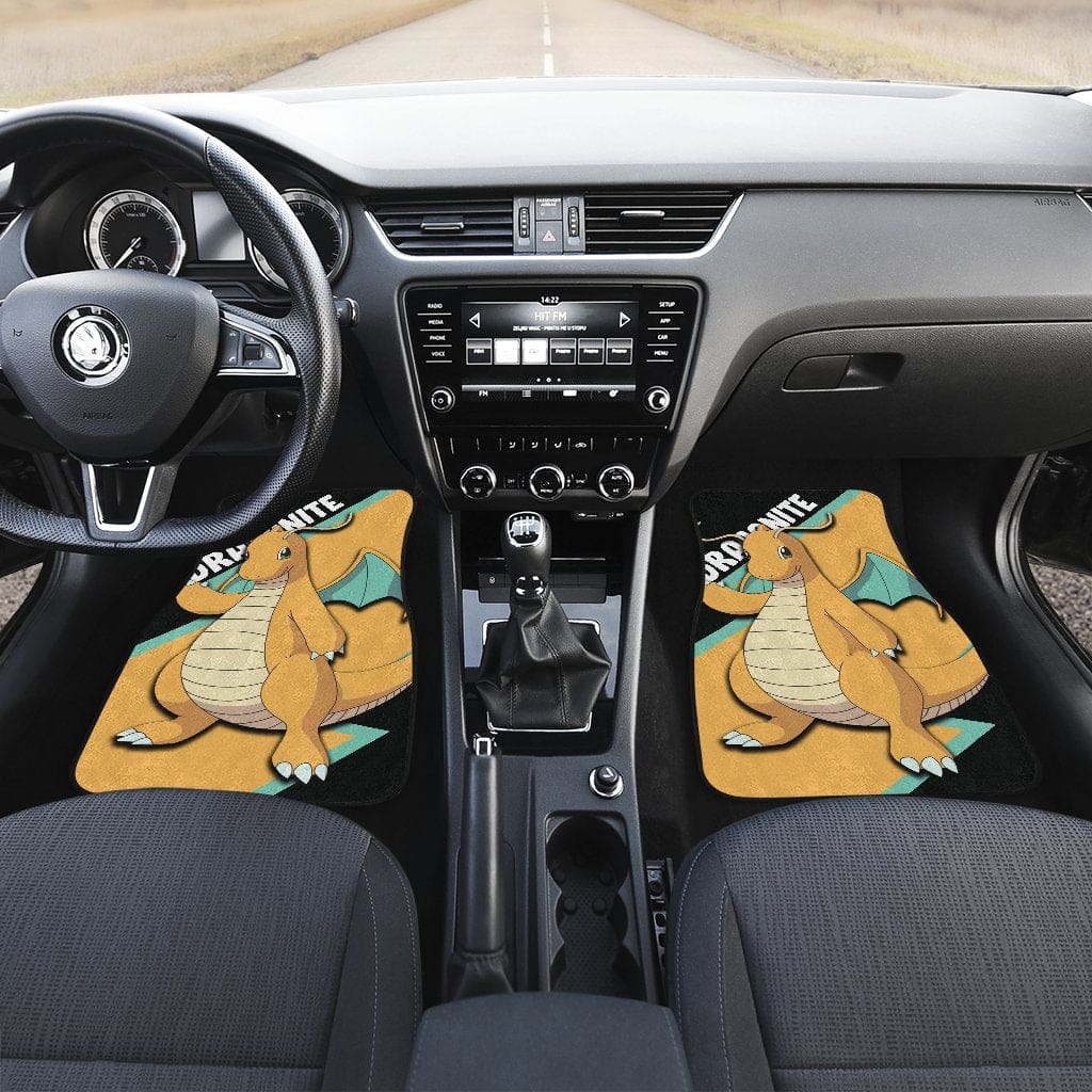 Inktee Store - Dragonite Custom Anime Pokemon Interior Accessories Car Floor Mats Image