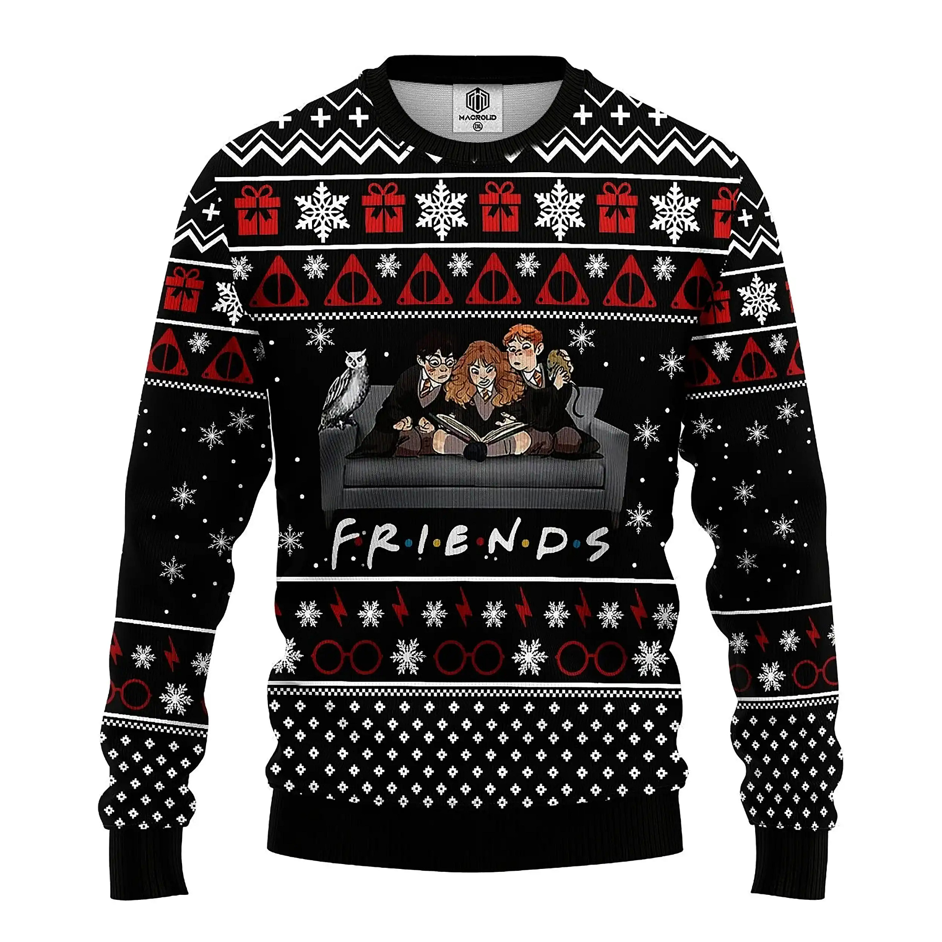 Friends Wizard Knitted Sweatshirt Best Holiday Gifts Ugly Sweater