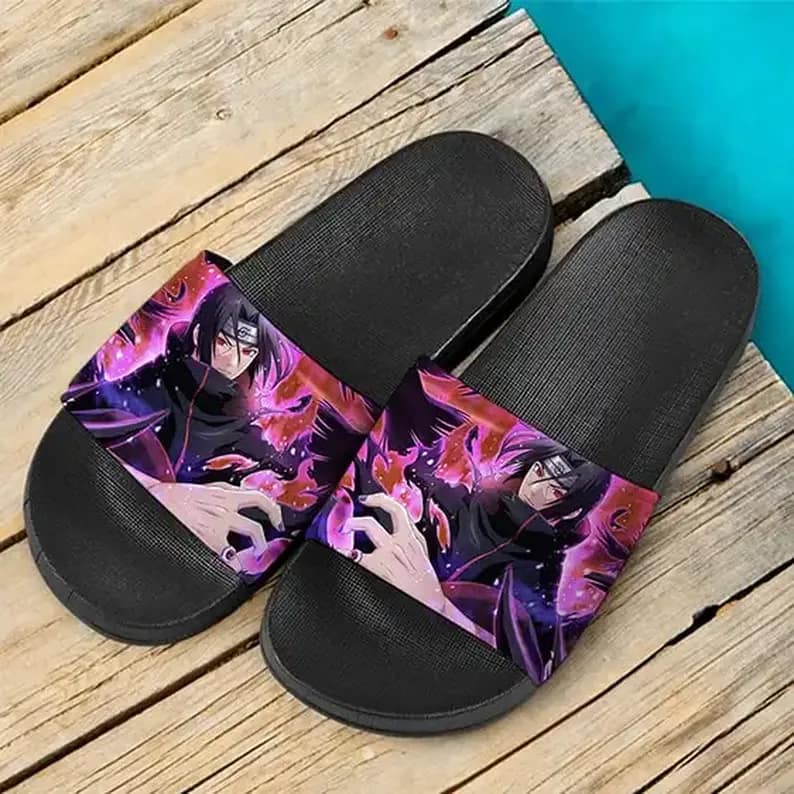 Itachi Uchiha Akatsuki Rogue Ninja Wonderful Slide Sandals