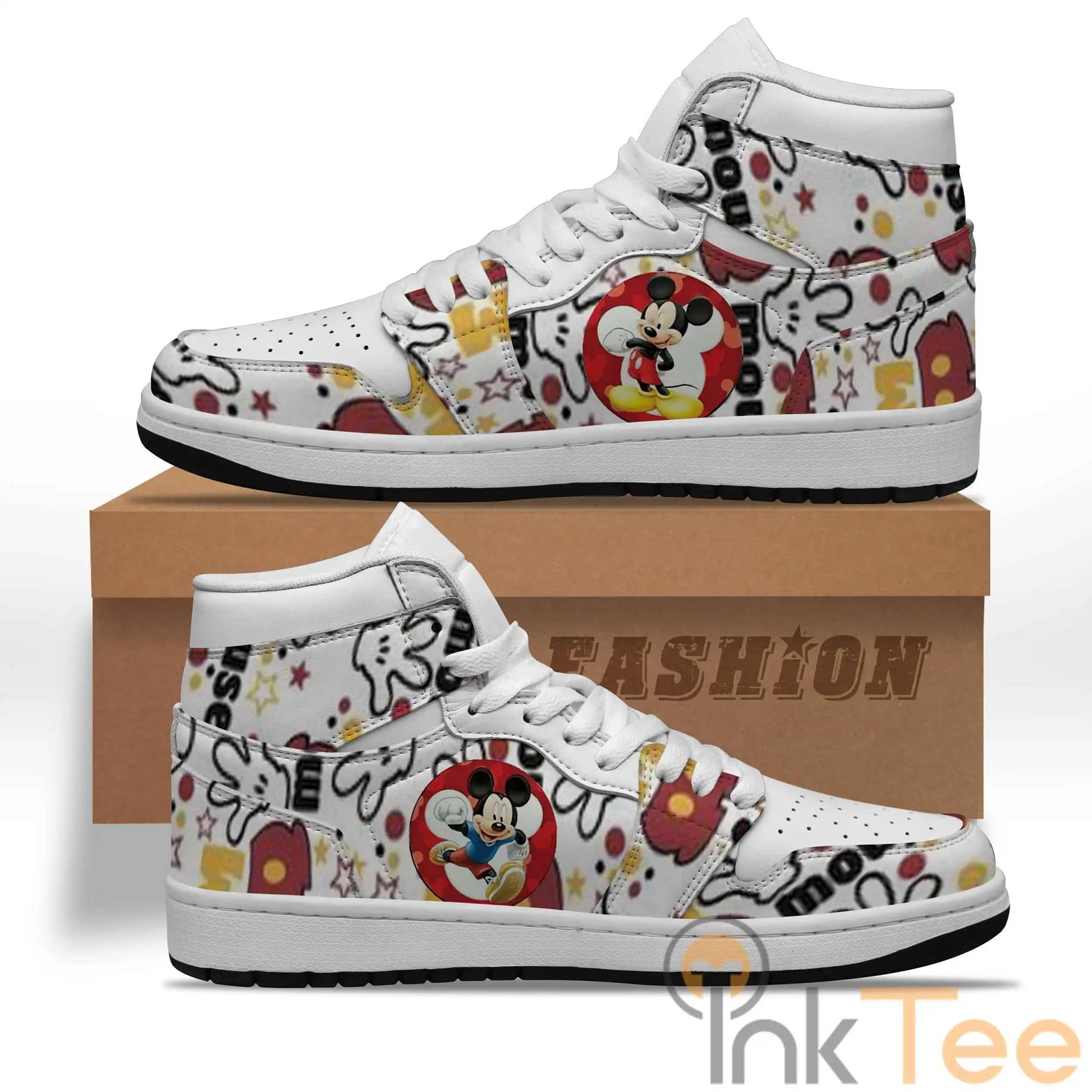 Mickey Mouse Animation Icon Custom Air Jordan Shoes