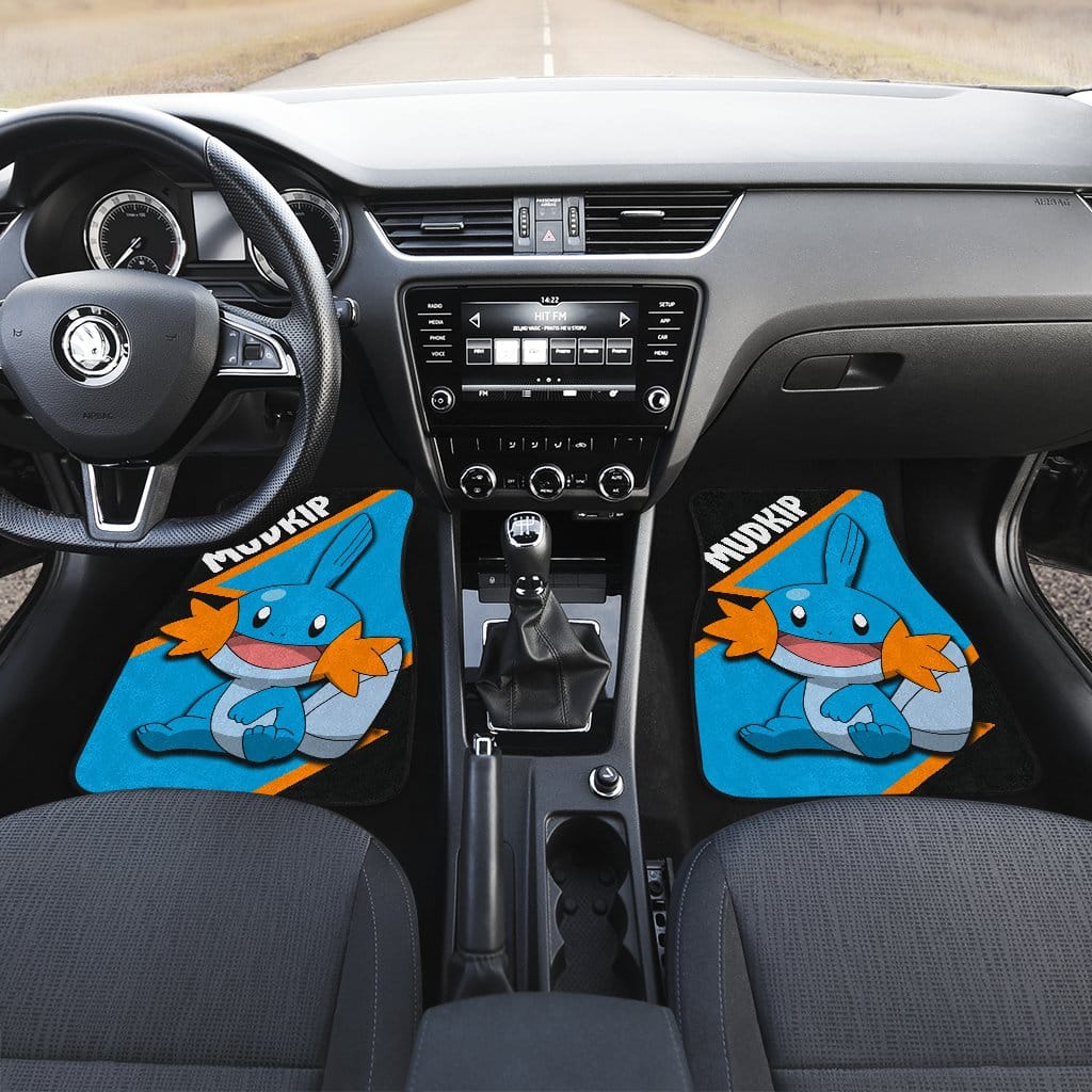 Inktee Store - Mudkip Custom Anime Pokemon Interior Accessories Car Floor Mats Image